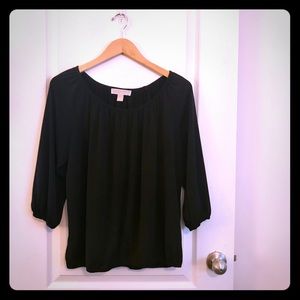 MICHAEL Michael Kors black top, L